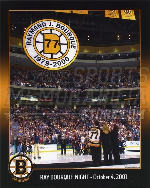 Ray Bourque Boston Bruins retirement night banner  8x10 11x14 16x20 photo 0980 - Image 1 of 1