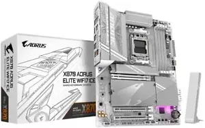 (Reacondicionado de fábrica) PLACA MADRE GIGABYTE X870 AORUS ELITE WIFI7 ICE AM5 AMD - Imagen 1 de 4