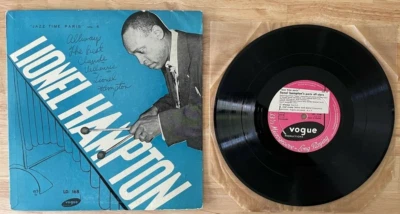 RARE FRENCH 10” LP LIONEL HAMPTON JAZZ TIME IN PARIS VOL 6 SIGNED BY HIM!! - Image 1 of 3