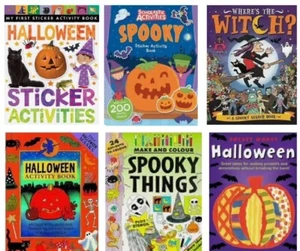 NEW choose HALLOWEEN activity book SPOOKY STICKERS Where’s the WITCH - Picture 1 of 17
