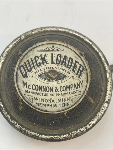 American Can Co QUICK LOADER / Vintage Garden Tool / Insect Powder Blower Cover