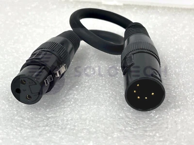 American DJ AC5PM3PFM, 5-Pin Male to 3-Pin Female XLR Turnaround DMX Cable #N81p - Image 1 of 3