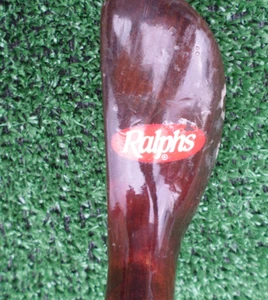 Vtg. STAN THOMPSON "Ralph's Grocery" Persimmon Wood Mallet Putter. 36", RH - Picture 1 of 7