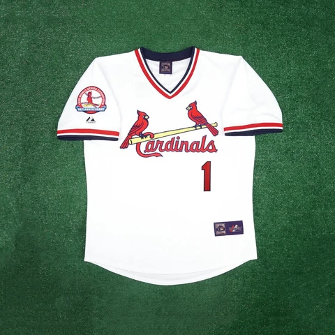 Ozzie Smith 1982 St. Louis Cardinals Cooperstown Men's 30th Anniv. Home Jersey Cover