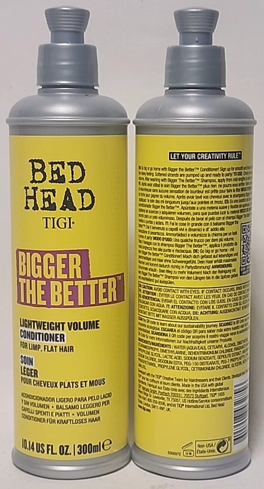 (2 Ct) TIGI Bed Head Bigger The Better Lightweight Volume Conditioner 10.14 oz - Image 1 of 1