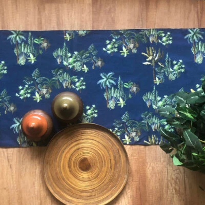 Table runner, reversible double-sided 2for1 design, satin-smooth, party table - Image 1 of 4