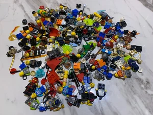 LEGO Mixed Bulk Lot of 50-60 Minifigures Accessories Ninjago Super Heroes Nexo - Picture 1 of 15
