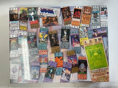 1995 Springbok 500 piece Jigsaw Puzzle “Super Bowl” Ticket Collage - Image 1 of 2
