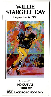 1982 WILLIE STARGELL DAY booklet brochure KDKA Pittsburgh Pirates POPS 9/6/82 - Image 1 of 2