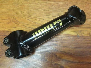 VINTAGE KALLOY UNO 1 1/8 x 120 x 25.4  GLOSS BLACK STEM - Picture 1 of 2