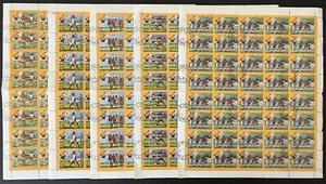 LAOS 1982 - 5 Complete Sheets, Soccer World Cup Spain - Free Shipping in the USA - Picture 1 of 11