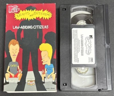 Beavis and Butt-Head Law-Abiding Citizens VHS Tape MTV Cartoon Comedy 1997 Used - Image 1 of 4