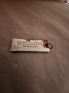 New Coach Dreams Rectangular Charm Silver-tone - Picture 1 of 2