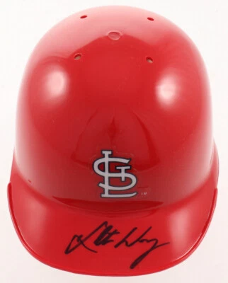 Kolten Wong Signed St. Louis Cardinals Mini Helmet JSA - Image 1 of 2