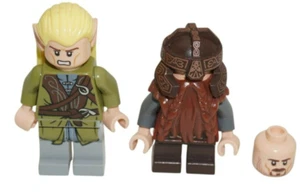 LEGO Herr der Ringe Minifiguren Gimli Legolas Aragorn Kopf lor013 lor015 79008 - Bild 1 von 7