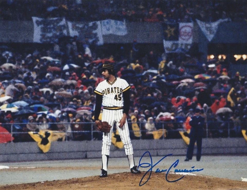 John Candelaria Piratas de Pittsburgh Acción Firmado 8x10 Foto 1 de 1