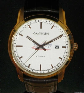 Calvin Klein Infinite Automatico K5S346G6 Svizzero ETA 2824-2! Oro rosa, NUOVO! - Foto 1 di 3