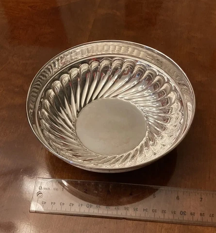 This 7.25” Gorgeous .830 Silver Georgian Styled Bowl Is For Sale! Cover