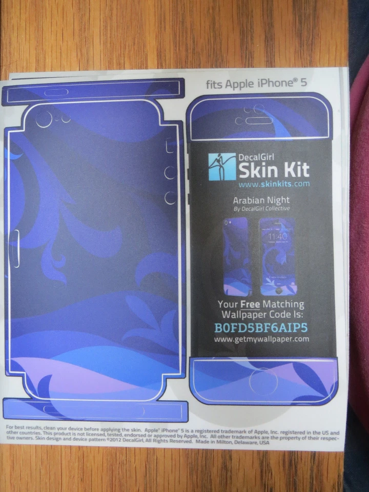 Kit de piel CalcalGirl - NOCHE ÁRABE - se adapta a Apple iPhone 5 Foto 1 de 1