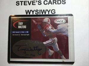 2000 Sage Autographs Red #A48 Troy Walters #541/999 - Picture 1 of 3