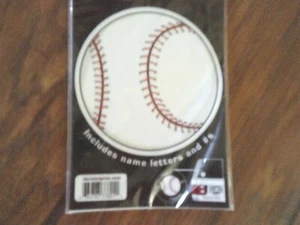 BASEBALL window DECAL AND Name letters and #s, NEW - Picture 1 of 1