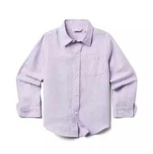 Janie and Jack Baby The Linen-Cotton Shirt in Orchid Breeze Size 18/24 Months - Picture 1 of 7