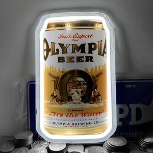 Olympia Bier gegründet 1896 Club Bier Bar Männerhöhle Leuchtreklame Licht Dekor 12x7" K1 - Bild 1 von 5
