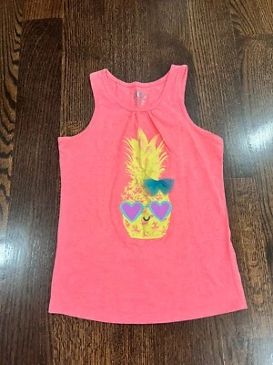 Niñas Niños Circo Rosa Piña Sin Mangas Algodón Camisetas sin Mangas Talla 10-12 Foto 1 de 4