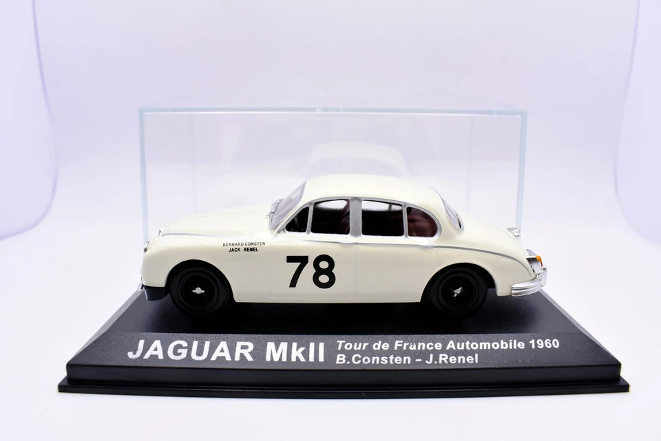Modellino auto rally scala 1:43 Jaguar Mk2 diecast modellismo statico collezione - Immagine 1 di 4
