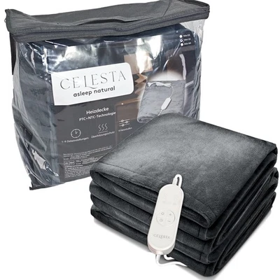 CELESTA Heizdecke elektrisch Wärmeunterbett XXL Wärmedecke Abschaltautomatik Wärmebett