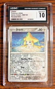 Jirachi Reverse Holo Common #098 - CGC GEM MINT 10 - Stellar Crown - Pokemon TCG - Picture 1 of 6