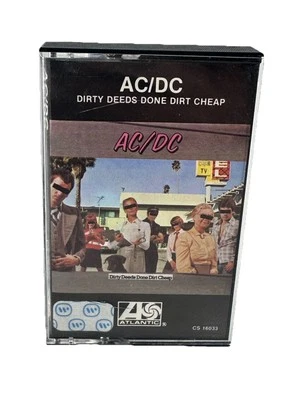 AC/DC - Dirty Deeds Done Dirt Cheap 1976  Cassette Tape Fast Free Shipping - Image 1 of 4