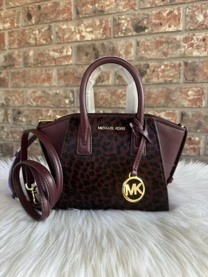 Michael Kors Avril XS Satchel Shoulder Crossbody Bag Exotic Oxblood Multi - Image 1 of 4