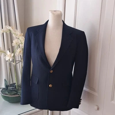 Blazer/abrigo deportivo Nordstrom clásico azul marino mezcla lana uniforme/formal para niños S-14 Foto 1 de 4