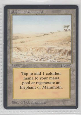 Elephant Graveyard - Arabian Nights - GREAT SHAPE! vintage Magic the Gathering - Image 1 of 2