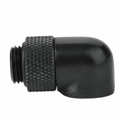 G1/4" Dual Thread 90 Degree Elbow Rotary Water Tube Adapter For PC Water Cooling - Image 1 of 4