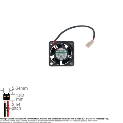 Fan Muffin Cooling DC 12V DC12V 12VDC  40mm 40x40x20 Sunon Maglev KDE1204PKV3 - Image 1 of 3