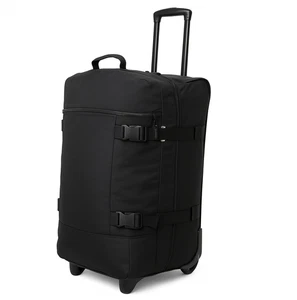 Lightweight Wheeled Holdall Travel Bag – Large Trolley Duffle Luggage 27'' Black - Picture 1 of 11