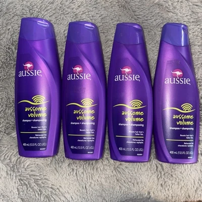 4X Aussie Aussome Volume Shampoo 13.5oz Ea NEW Discontinued - Image 1 of 4