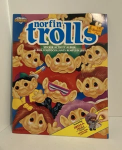 Vtg 1992 Norfin Trolls Sticker Activity Album Brand New Unused No Stickers - Picture 1 of 3
