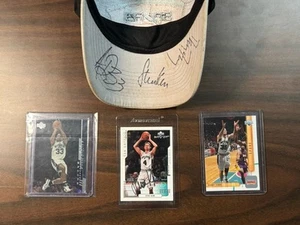 Steve Kerr, Antonio Daniels,Danny Ferry Signed Cap San Antonio Spurs Cap No COA - Picture 1 of 17