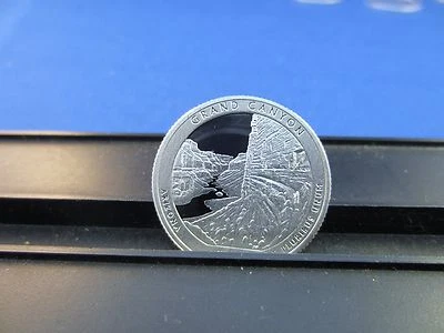 2010-S Silver Quarter GRAND CANYON Deep Cameo Mirror Proof Upper Grading Ranges - Image 1 of 3
