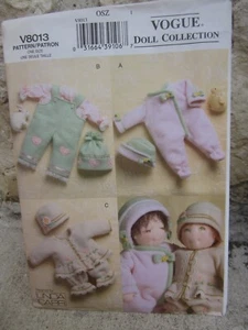 Vogue V8013 15" Doll Collection Clothes Jumpsuit Hat Overalls Linda Carr Design - Picture 1 of 3