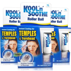 3x Kool n Soothe Roller Ball Instant Cooling & Massage For Temples & Forehead - Picture 1 of 1