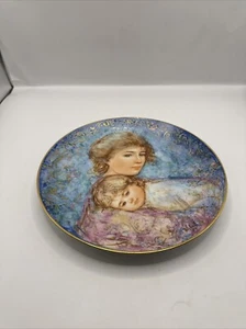 Plato Coleccionista Knowles - Plato Día de la Madre Edna Hibel para 1984 - Imagen 1 de 2