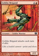 4x Goblin Brigand MTG 9th Edition NM Magic Regular