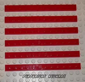 Lego Basic 6 Platten 1x12 rot #60479 NEUWARE - Bild 1 von 1