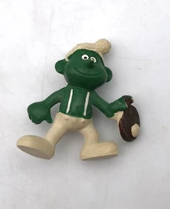 T.M. Figura Ping-Pong Nud-Nicks 1982 Hong Kong Gnomos Pitufo Verde Imitación - Imagen 1 de 3