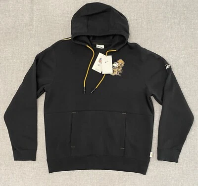 Nike New Orleans Saints Sir Saint Throwback Logo Mens Large Layered Hoodie New - Image 1 of 4