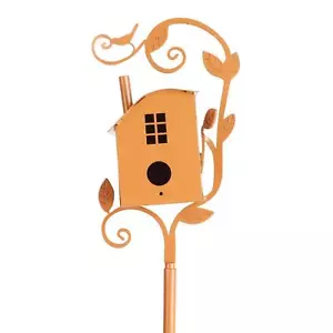 Colorful Abstract Traditional Birdhouse Garden Stakes Outdoor Decor Yard Art - Picture 1 of 11